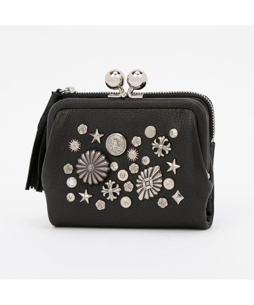 UNBILLION ペルケ perche / マルチスタッズがま口二つ折りウォレット 