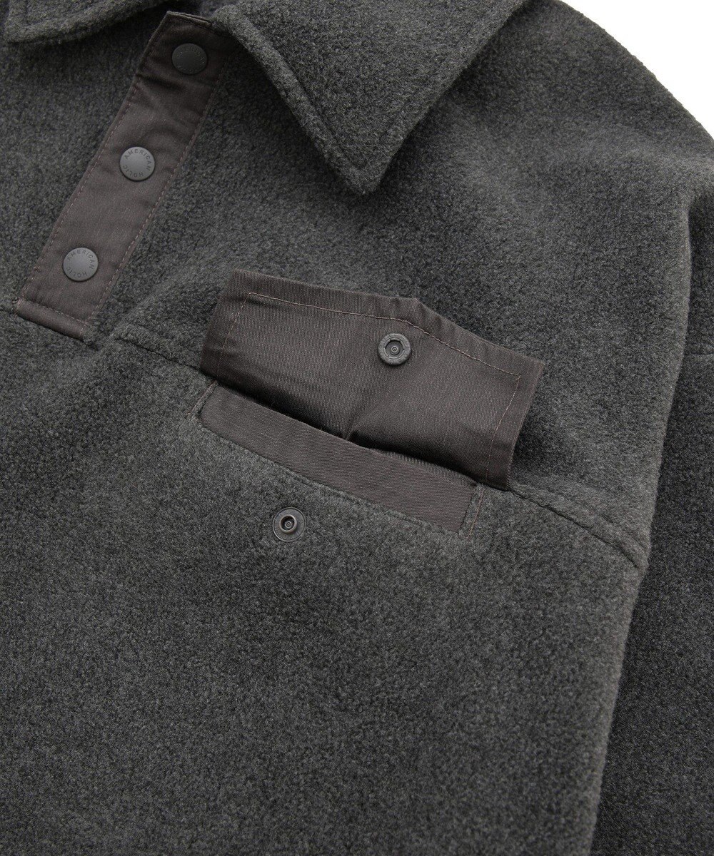 AMERICAN HOLIC ハーフスナップフリースワンピース 