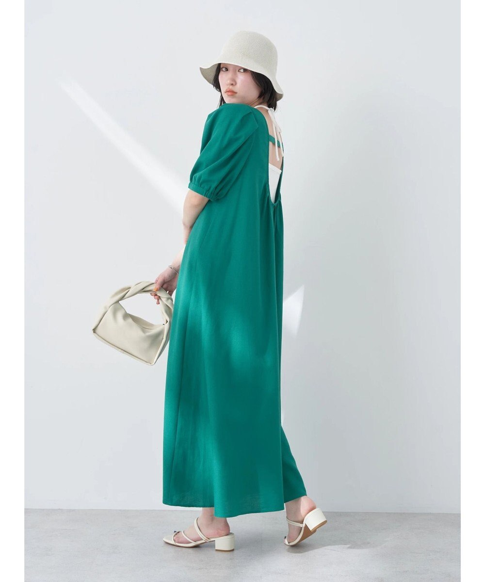 earth music&ecology リサイクルポリエステルブレンドＡラインワンピース 