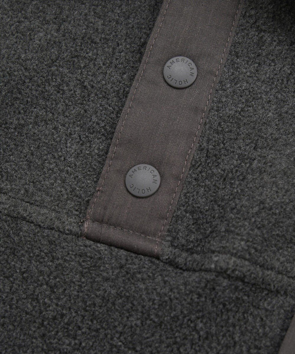 AMERICAN HOLIC ハーフスナップフリースワンピース 