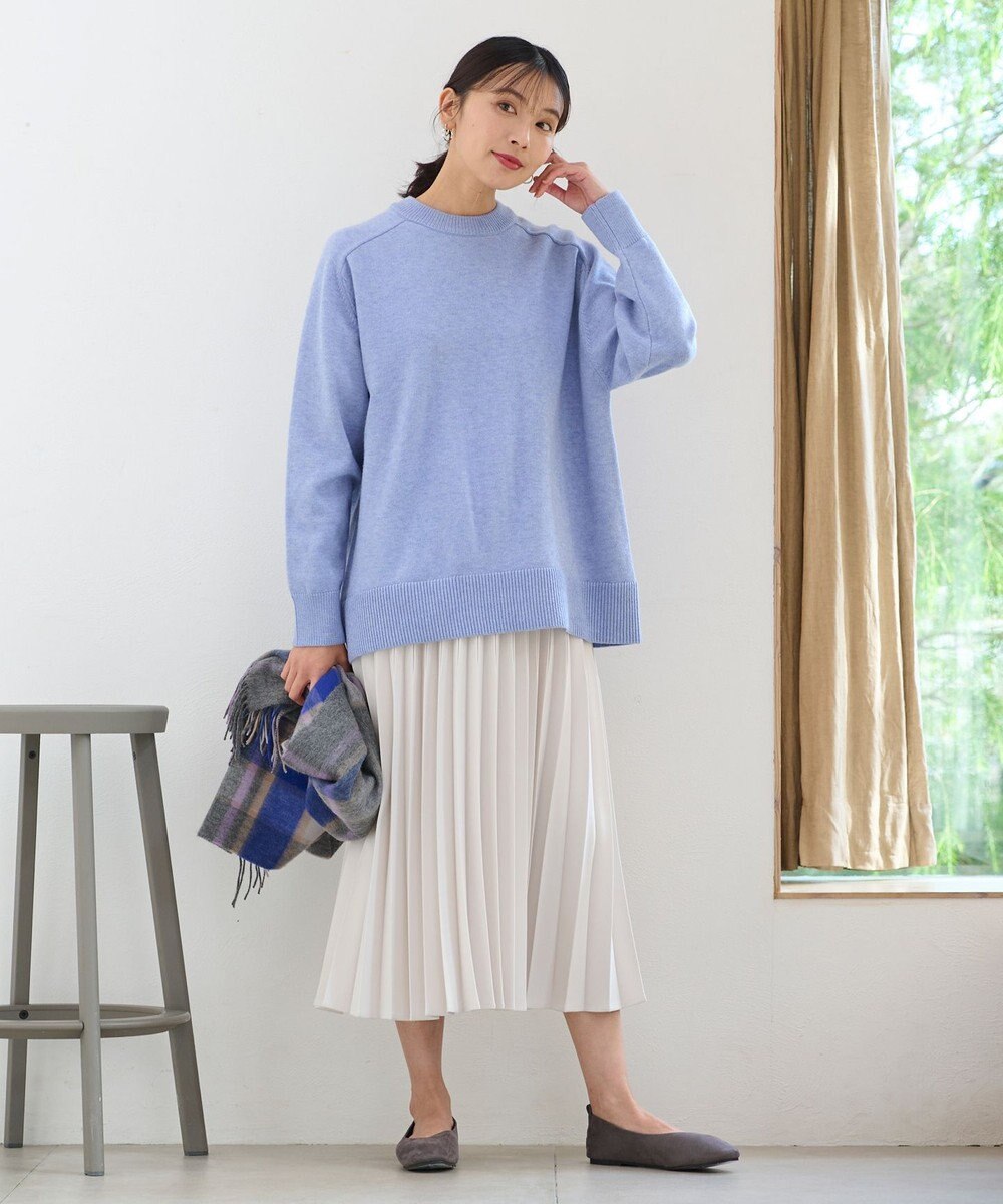ANY 【14色展開/洗える】ウーリッシュ プリーツスカート 