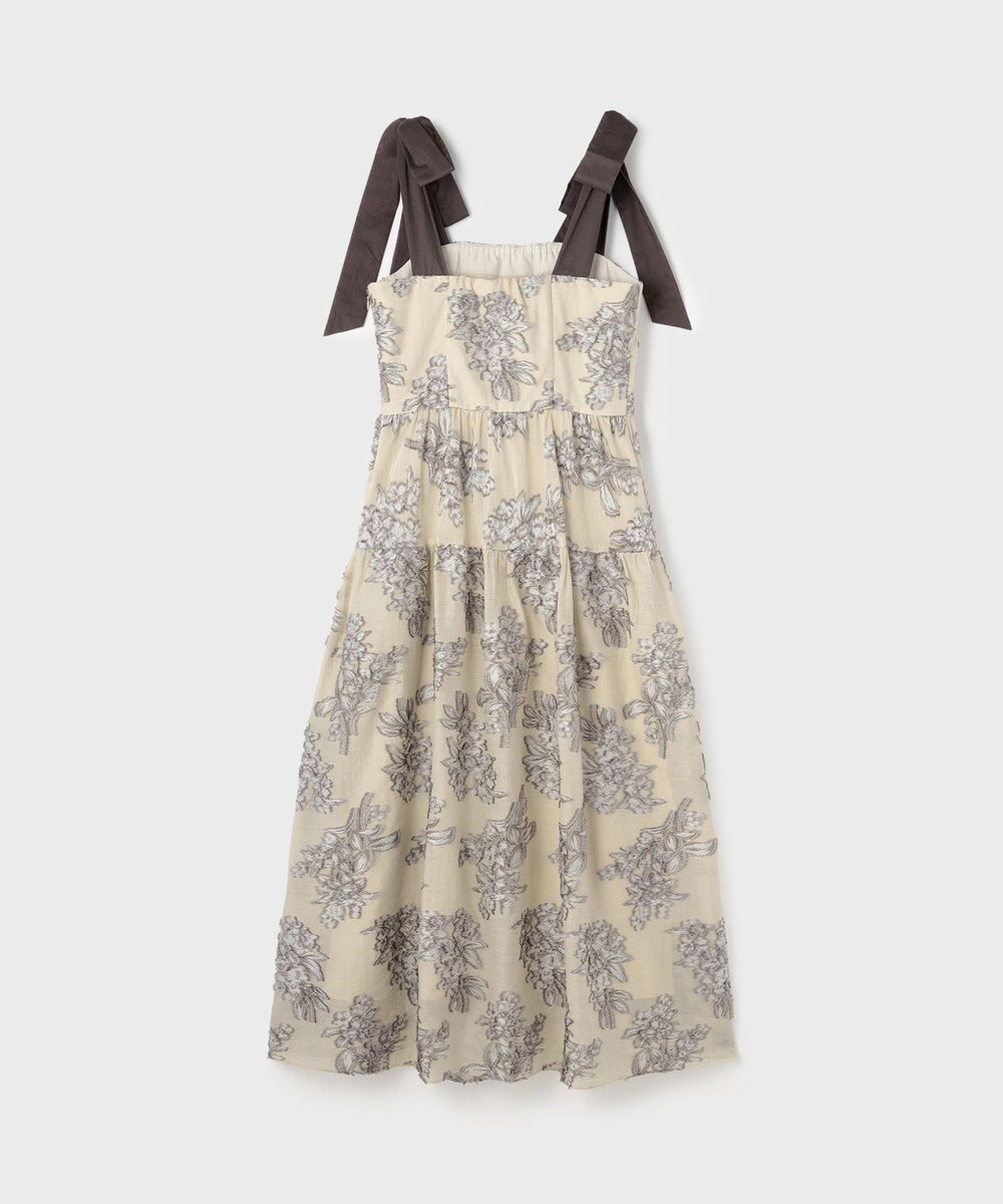 GRACE CONTINENTAL シアージャガードティアードワンピース 