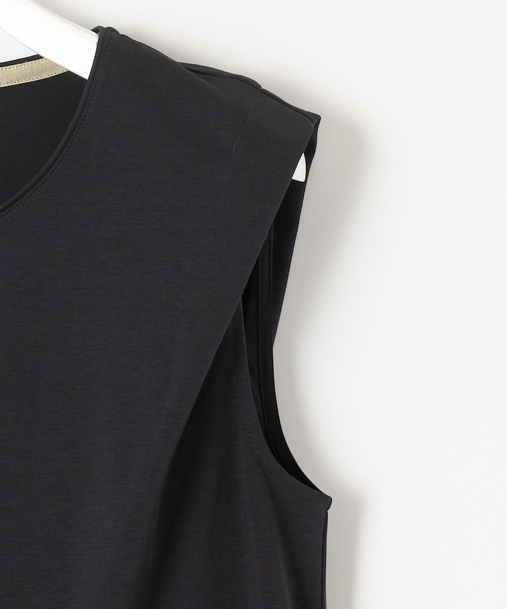 自由区 【接触冷感・洗える・XSサイズあり】ハイツイストポンチノースリーブインナー カットソー 