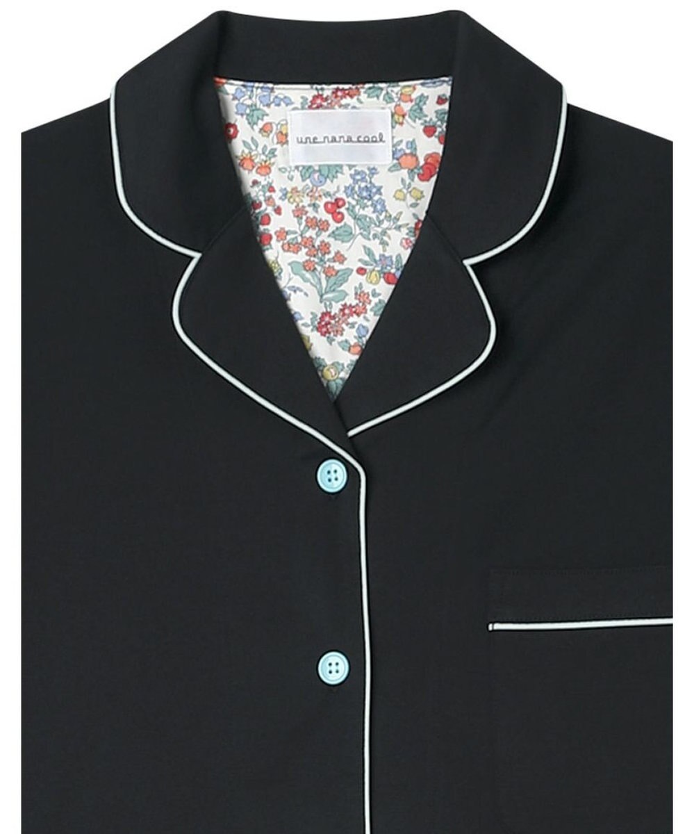 une nana cool 【綿100%】60/2 やわらか天竺 半袖開襟パジャマ MADE WITH LIBERTY FABRIC 