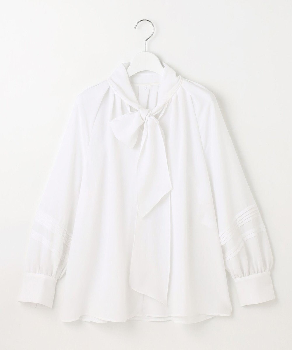 自由区 【カタログ掲載】ソフトスパンビエラボウタイ ブラウス 