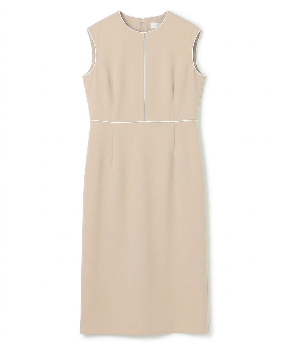 BEIGE， 【セットアップ対応】CINDY / 配色ライン クルーネックドレス 
