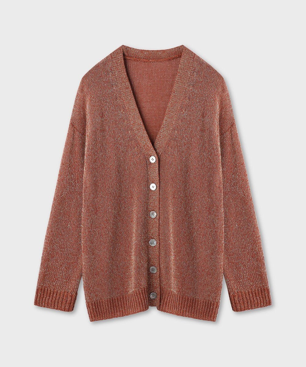 GRACE CONTINENTAL ラメルーズニットカーディガン 