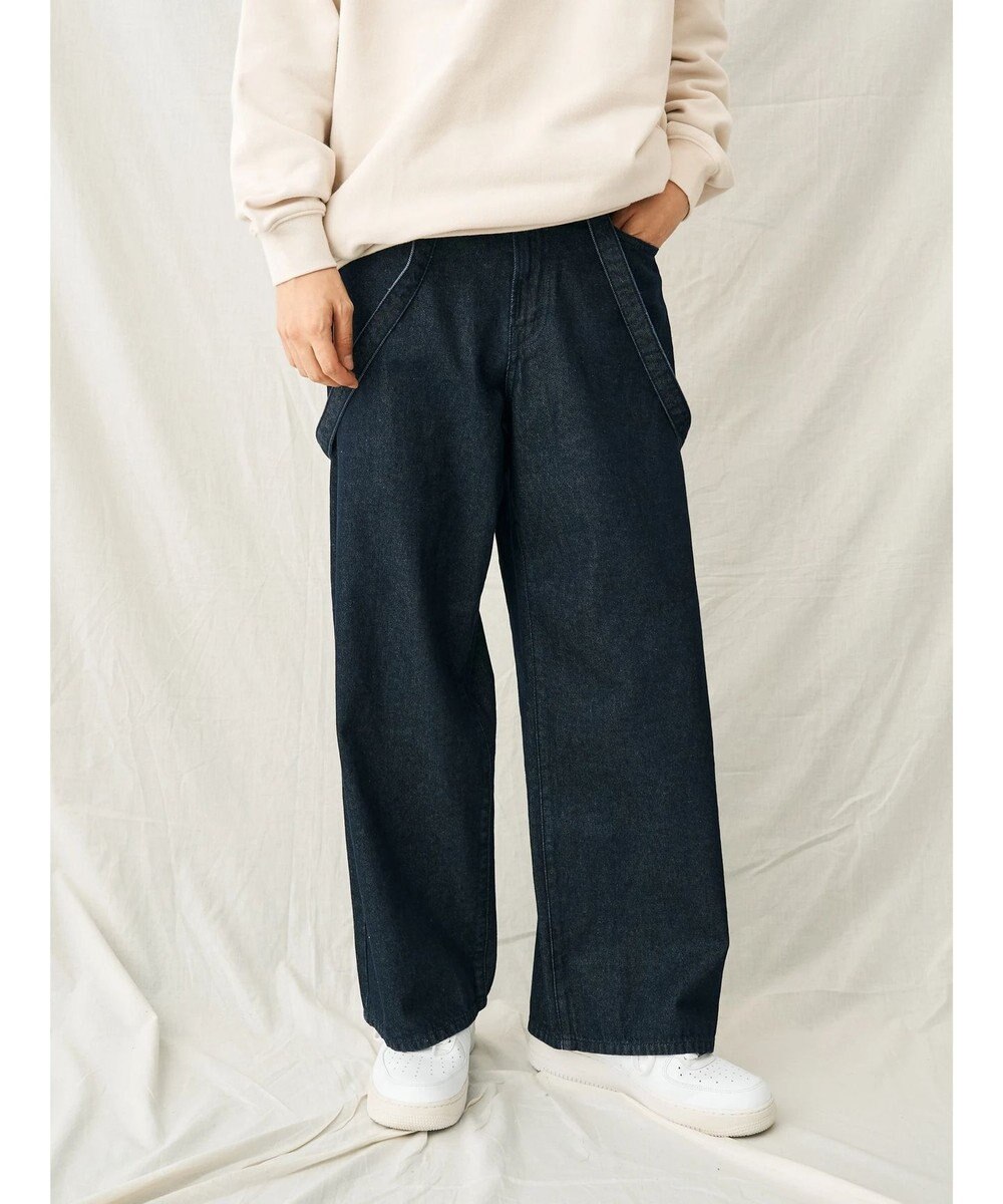 CRAFT STANDARD BOUTIQUE 【２ｗａｙ】デニムサロペットパンツ 