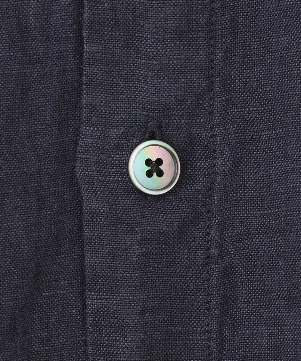 JOSEPH HOMME FRENCH LINEN OX BAND COLLAR SHIRT 