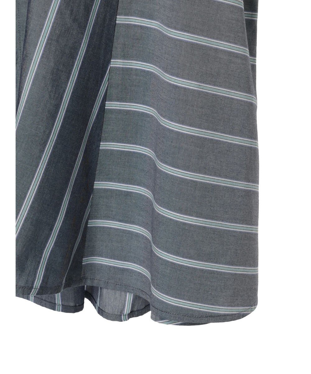 AMERICAN HOLIC 接触冷感フレンチスリーブ切り替えフレアブラウス 