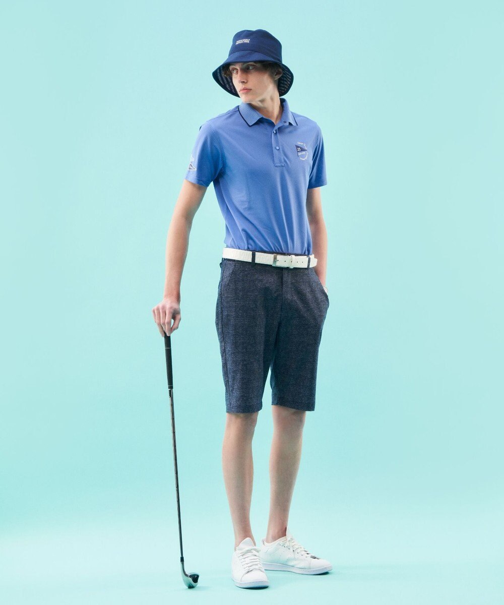 23区GOLF 【MEN】【吸水速乾・UVケア】ストレッチメッシュ ポロ 