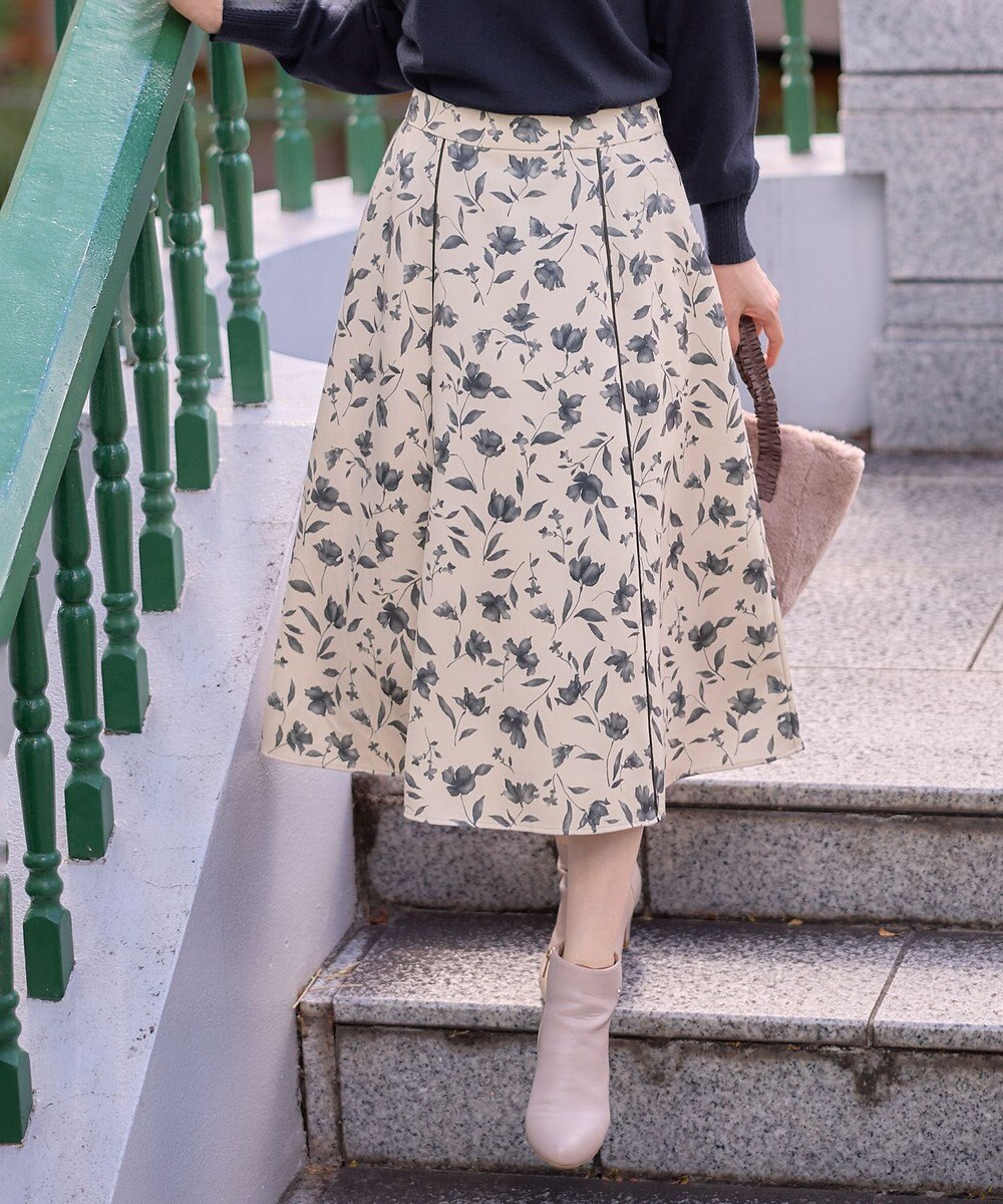 洗える】フローラルパターン スカート / any SiS | ファッション通販