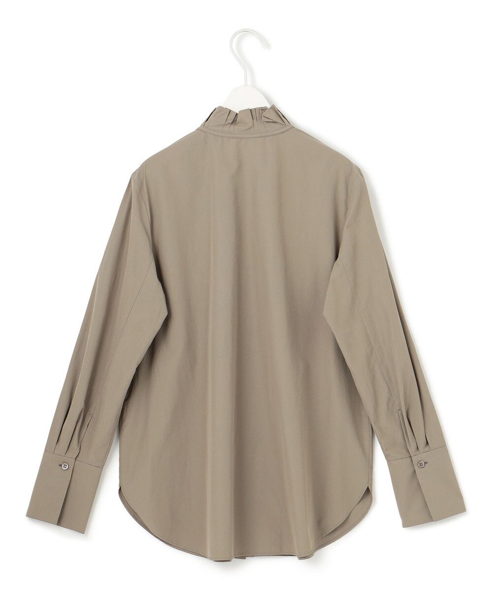 ICB 【洗える】コットンナイロンタイプライター デザインカラーブラウス 