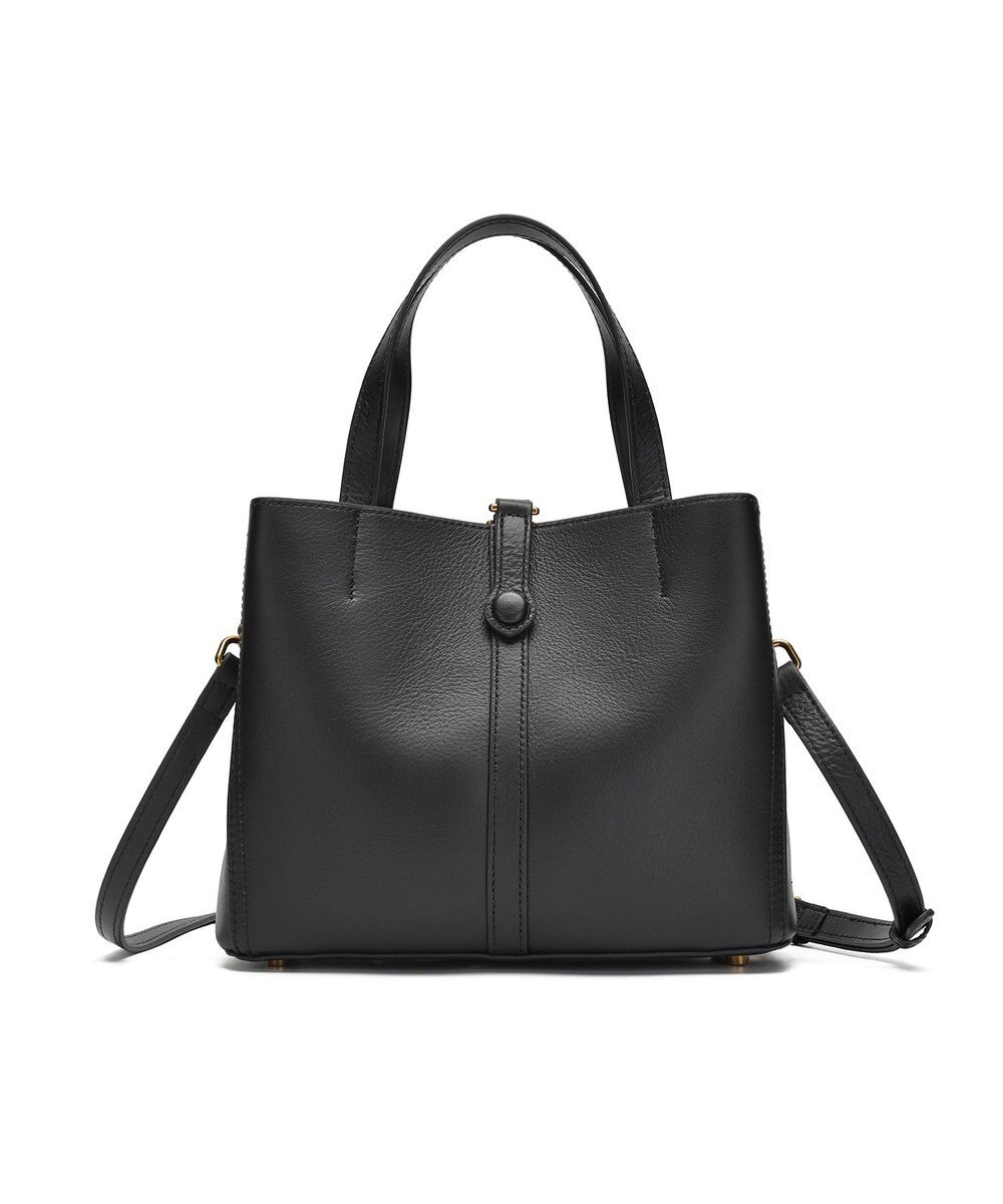 style code ［RICKERS/リッカーズ］ナチュラルレザーアオリハンドバッグ 