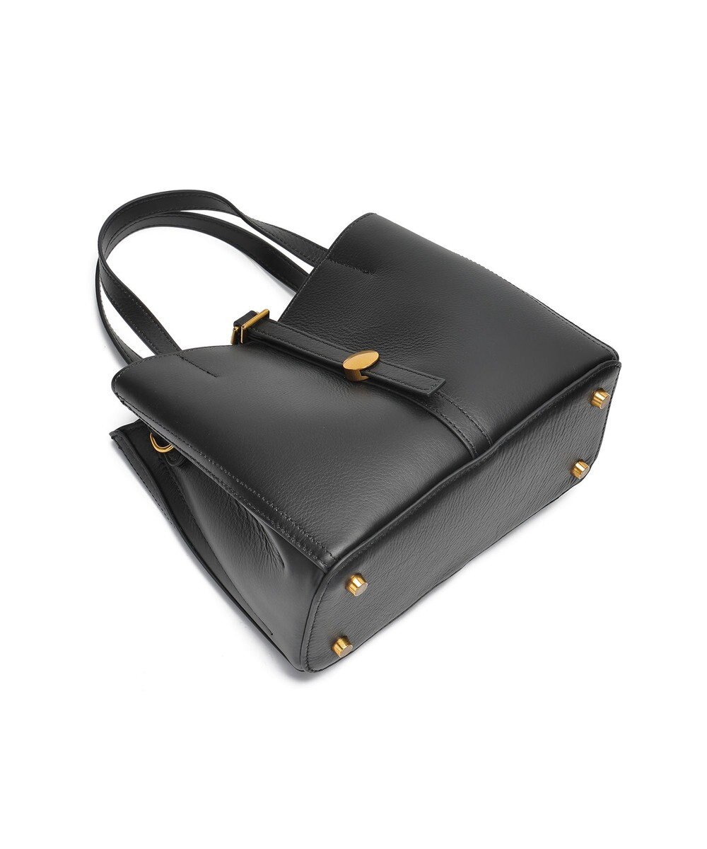 style code ［RICKERS/リッカーズ］ナチュラルレザーアオリハンドバッグ 