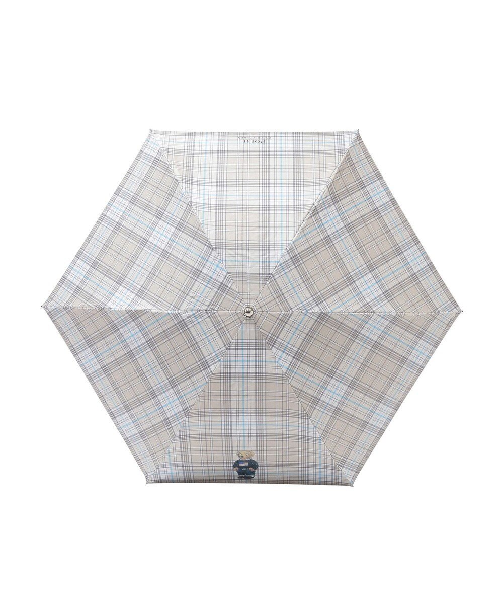 MOONBAT POLO RALPH LAUREN 遮光 晴雨兼用 折りたたみ日傘 チェック ポロベア 