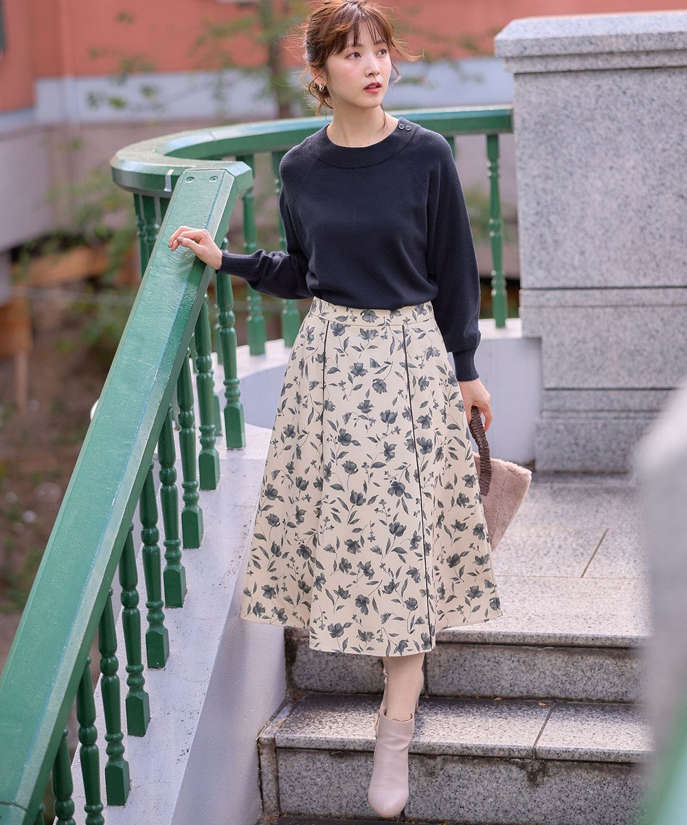 洗える】フローラルパターン スカート / any SiS S | ファッション通販