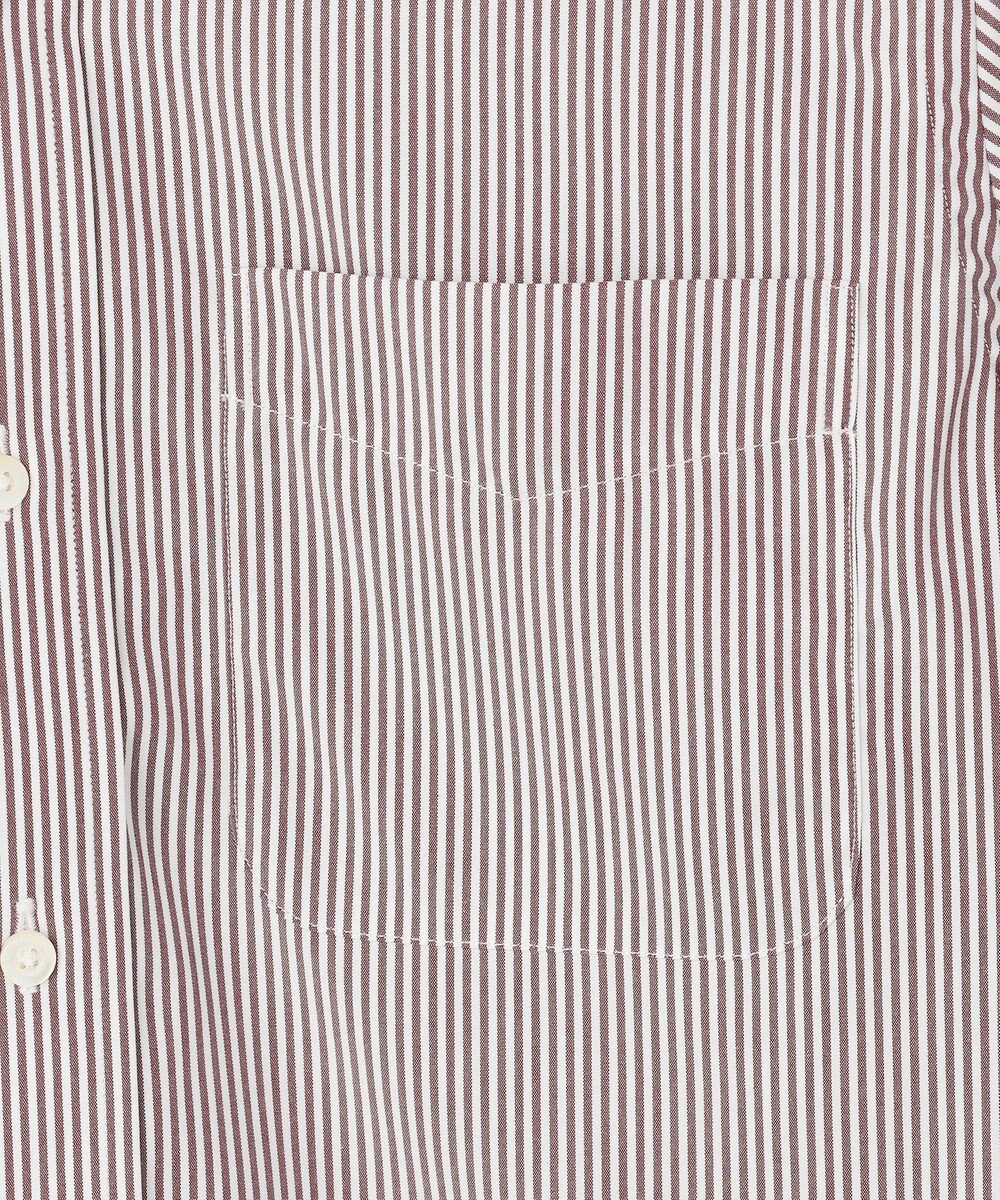 J.PRESS MEN 【PREMIUM PLEATS / 形態安定】ロンドンストライプ ドレスシャツ / B.D. 