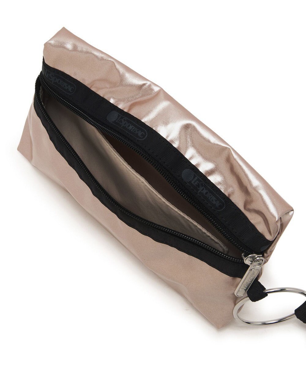 LeSportsac MULTI POUCH WRISTLET/ブラック/ローズゴールドシャイン/ピンク 