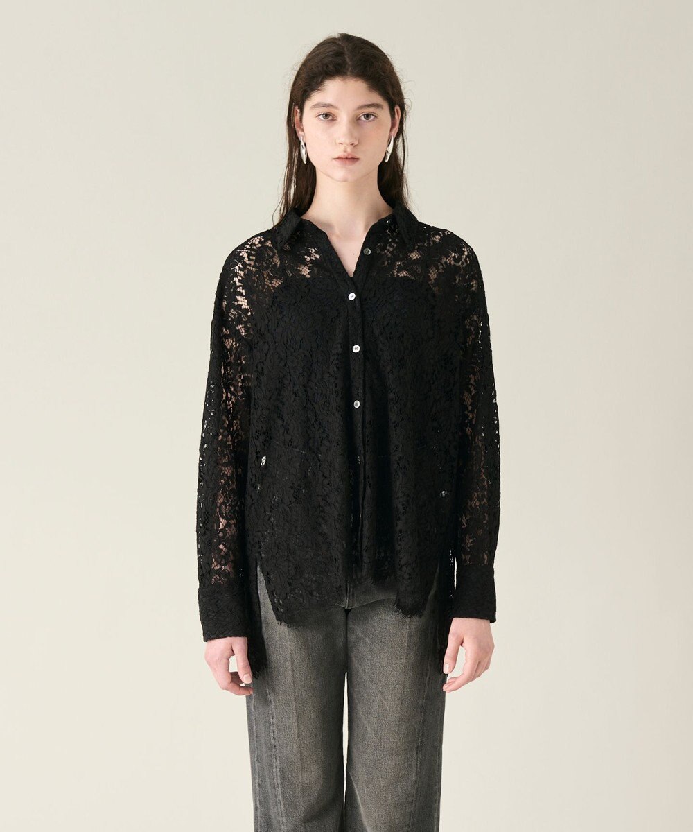 GRACE CONTINENTAL コードレースオーバーシャツ 