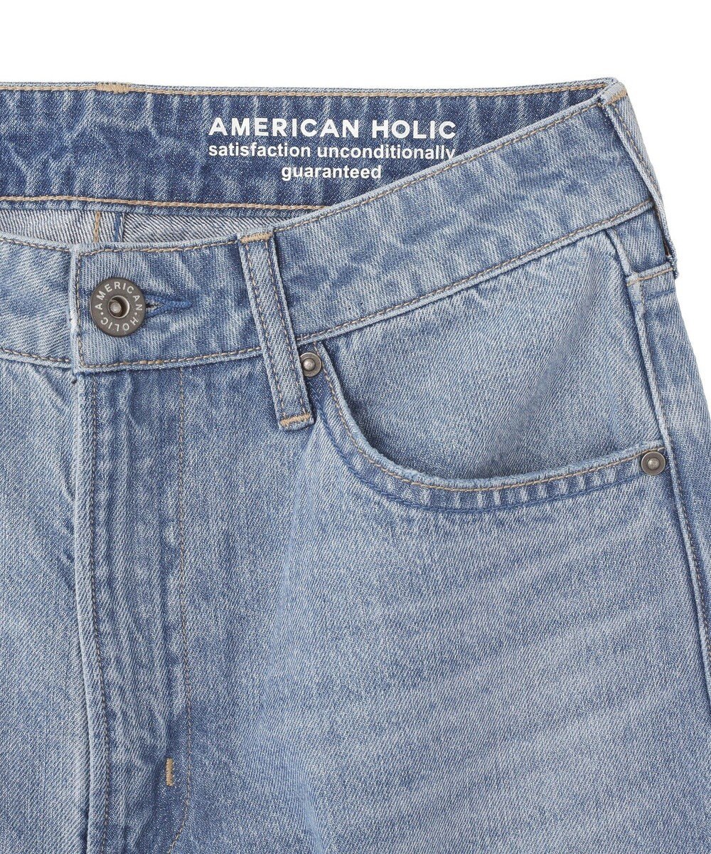 AMERICAN HOLIC ダメージワイドデニム 