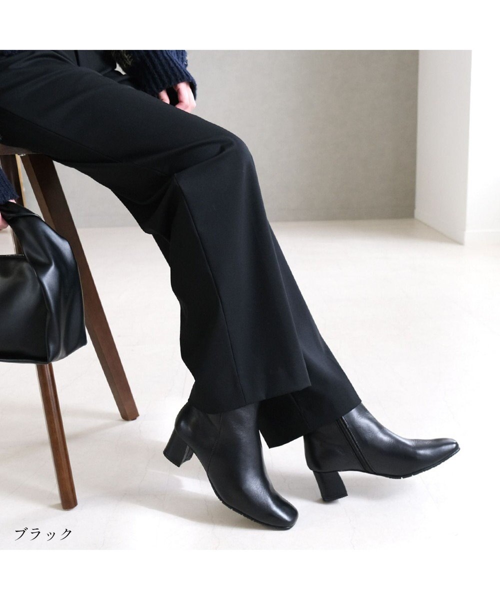 Pointer 【石岡真実さん着用】本革ショートブーツ 