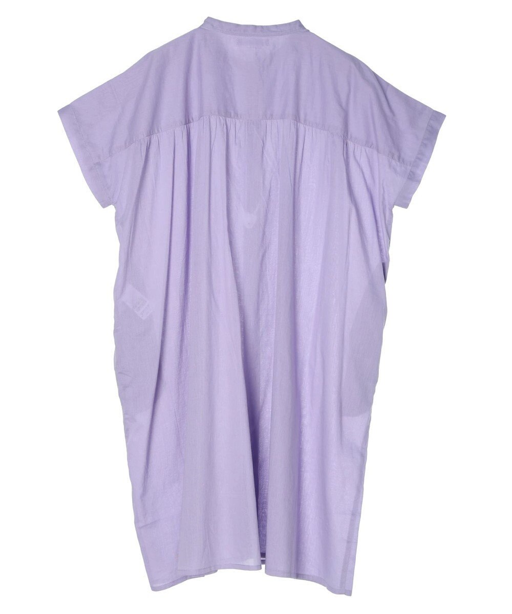 Green Parks インド綿　パイピングバンドカラーシャツチュニック 