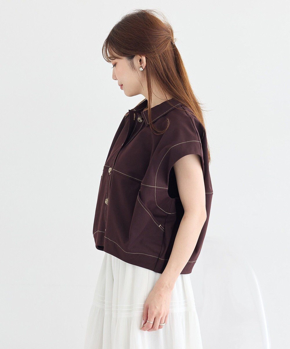 earth music&ecology コクーンフォルムシャツ 
