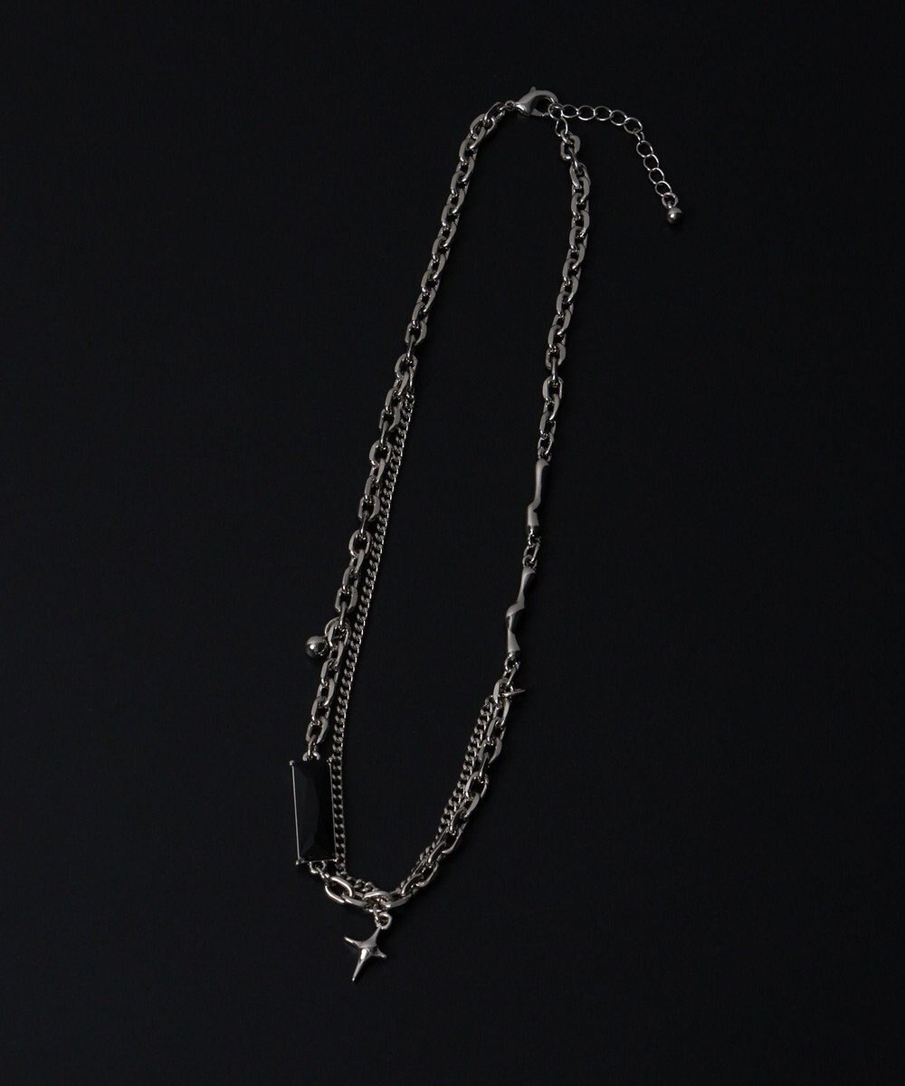 WEGO MモチーフMIXチェーンネックレス 