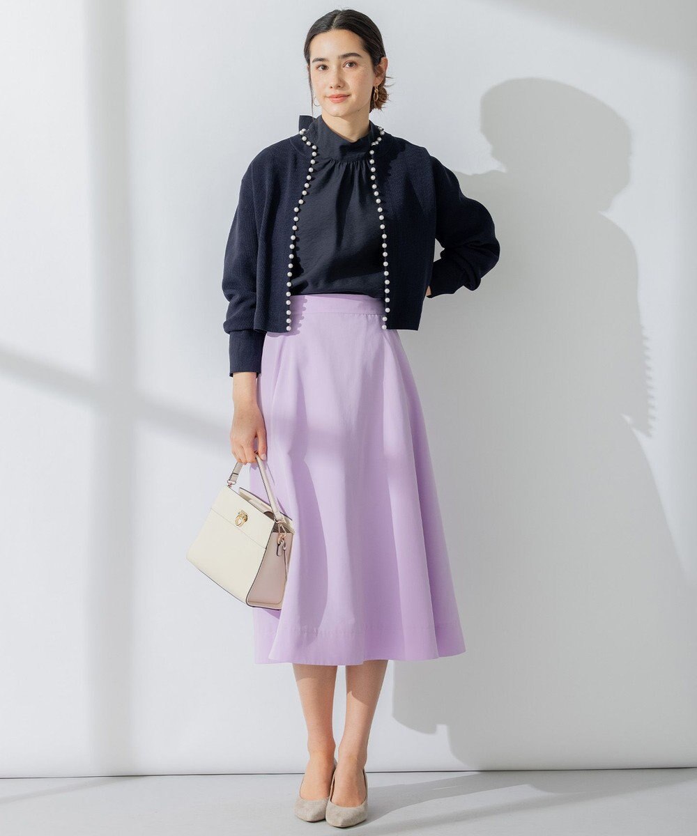 組曲 【セットアップ対応・前後着用可】ニュアンスシフォン ブラウス 