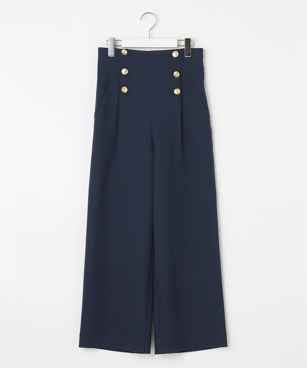 Feroux 【洗える】ハイウエストマリン パンツ 