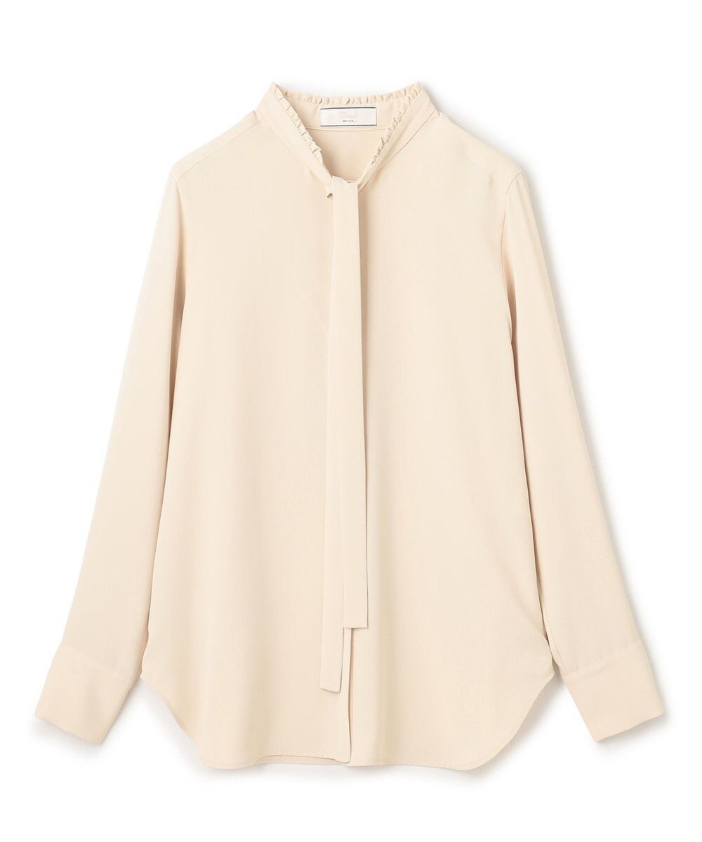 BEIGE， 【洗える・L-size】EVA / ボウタイロングスリーブブラウス 