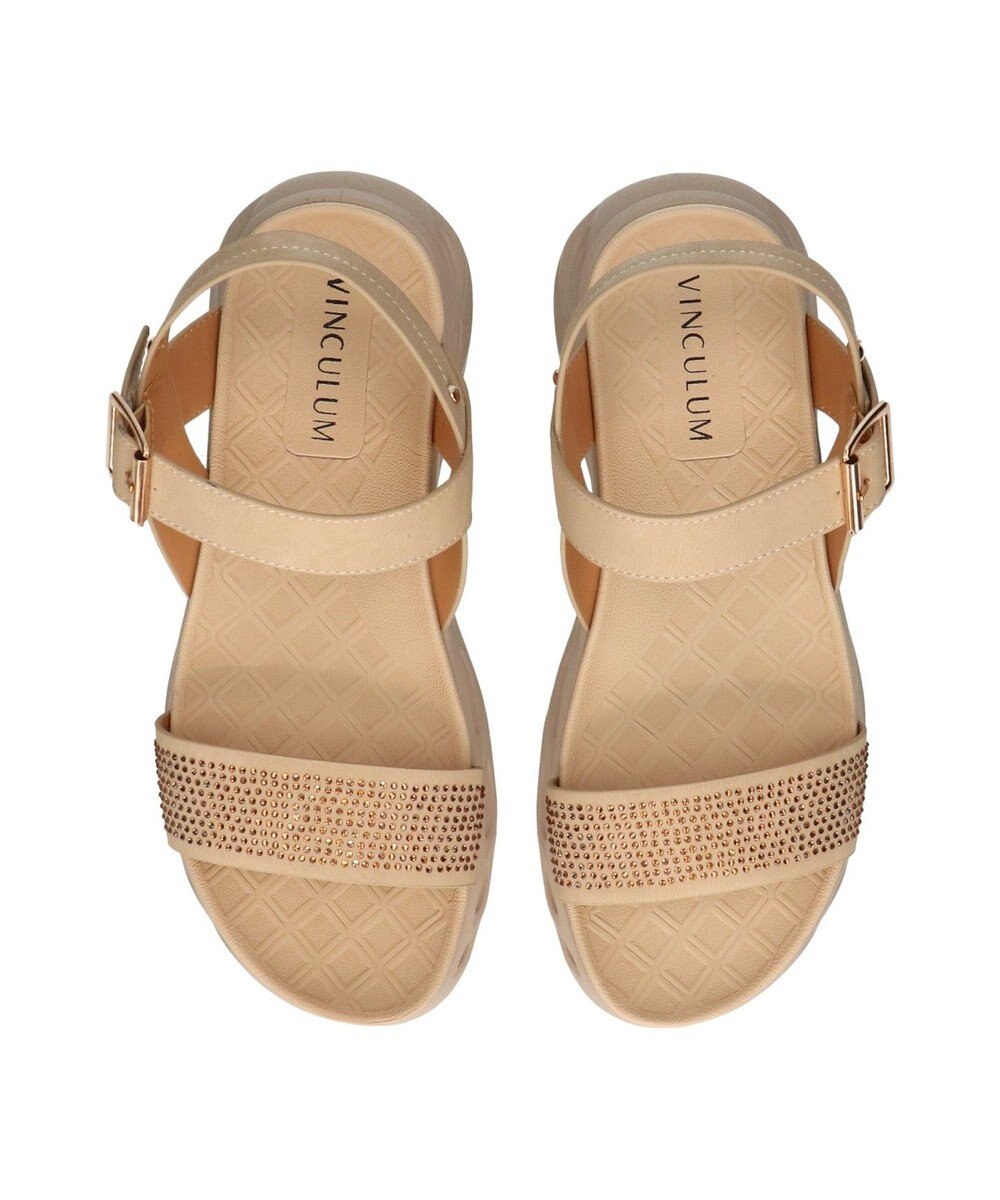 Bridget Birkin 【VINCULUM】ラインストーンフレックスソールサンダル 