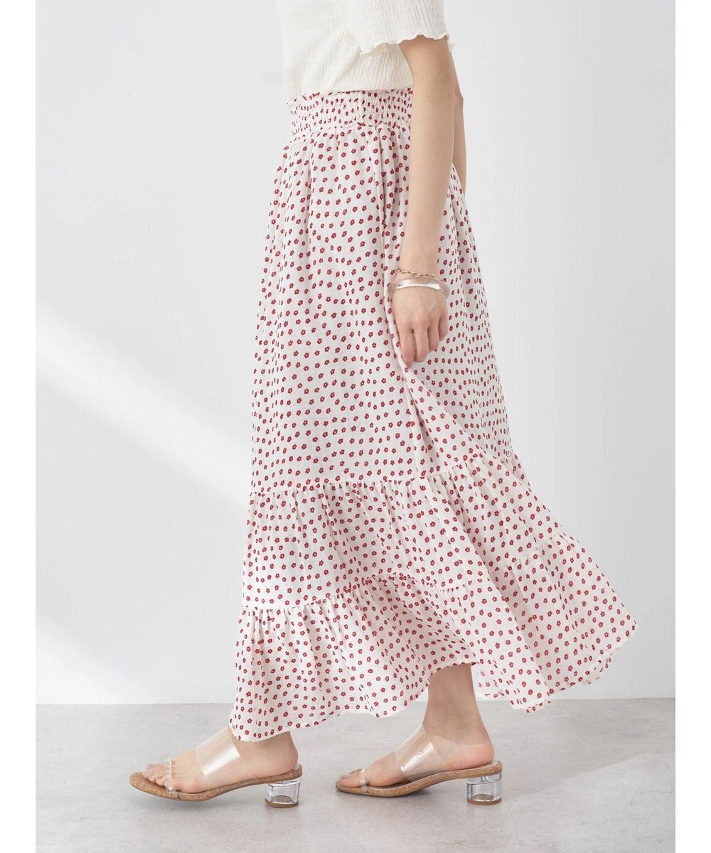 earth music&ecology ちょっとレトロなティアードスカート 