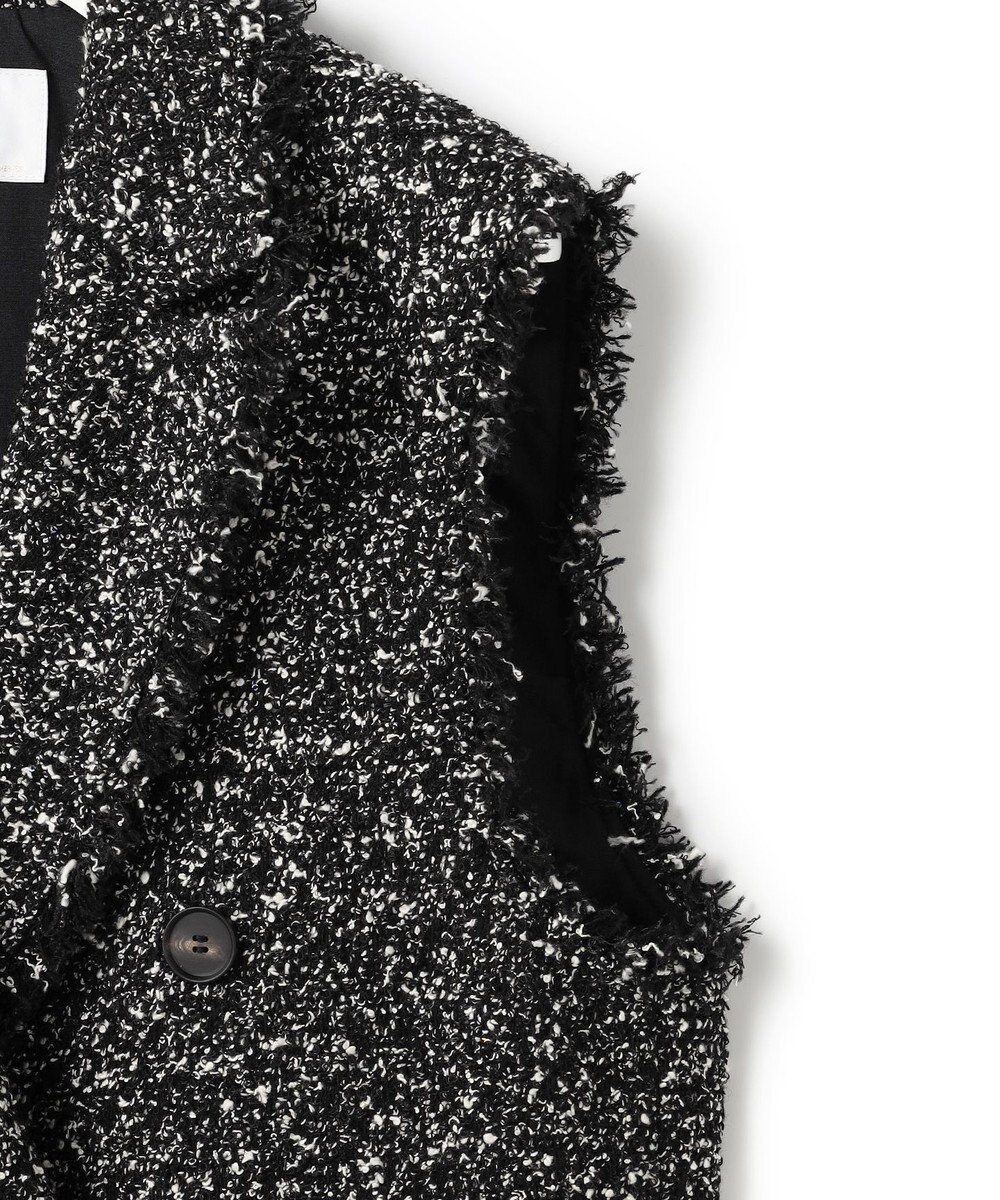 23区 L 【GOLD LABEL】CAMPOREバイカラーツイード ジレ 