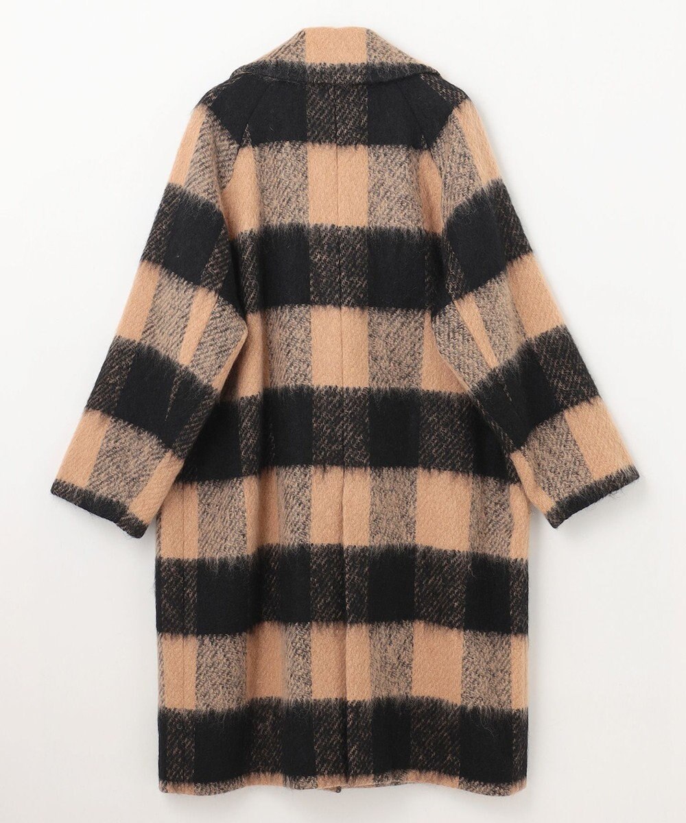 GRACE CONTINENTAL シャギーチェックチェスターコート 