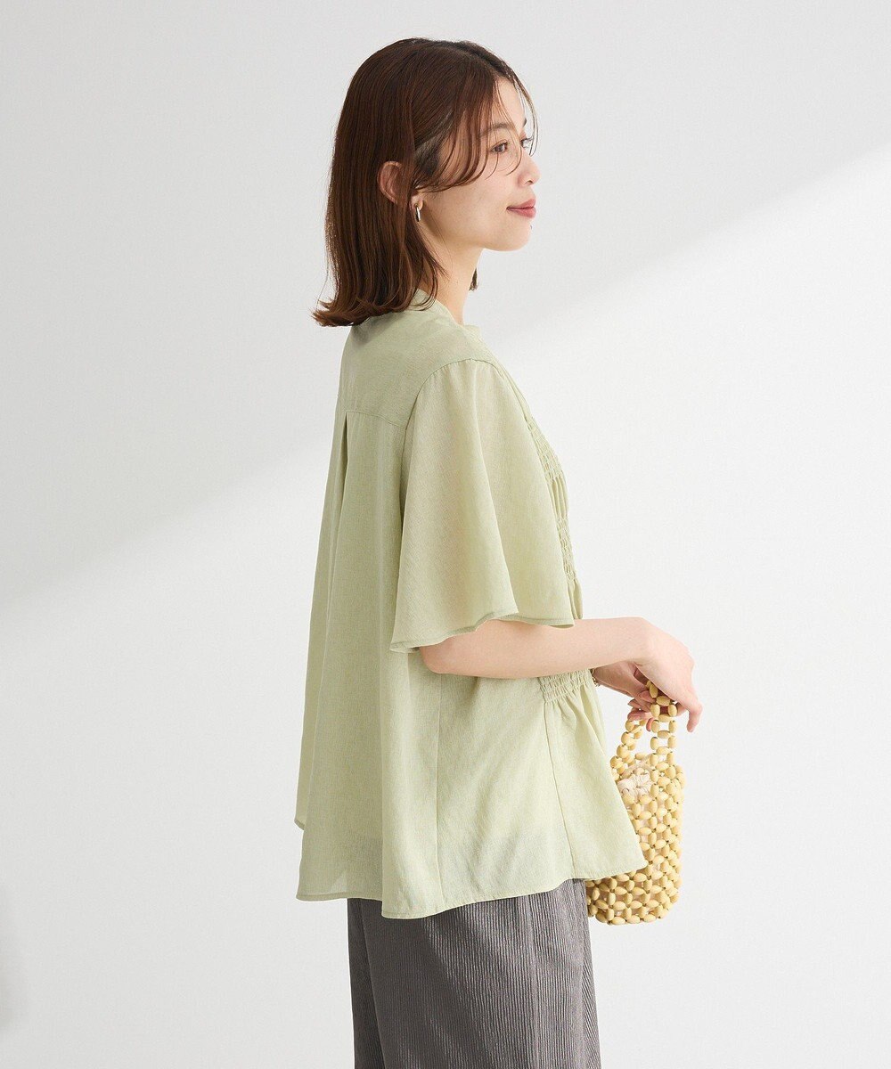 Green Parks ＳＥＴ２点マジョリカシャーリングブラウス＋タンク 