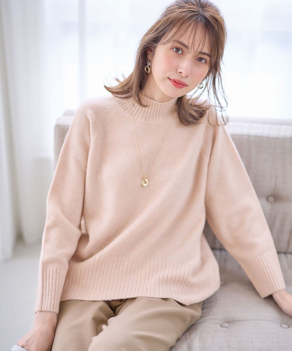 ANY SIS S  【大人百花掲載 ヨンアさん着用】ハイネックバックポイント ニット 