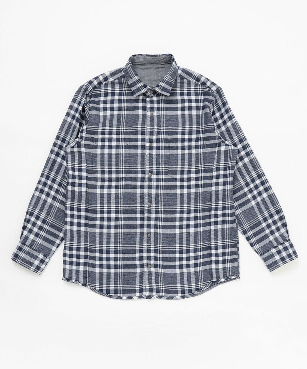 JOSEPH ABBOUD 【キングサイズ】リバーシブルチェック シャツ 