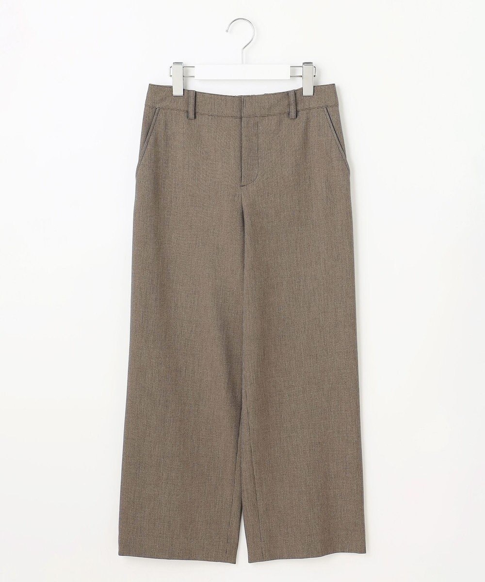 J.PRESS LADIES L 【洗える】T/Rアルガンシルク ワイド パンツ 