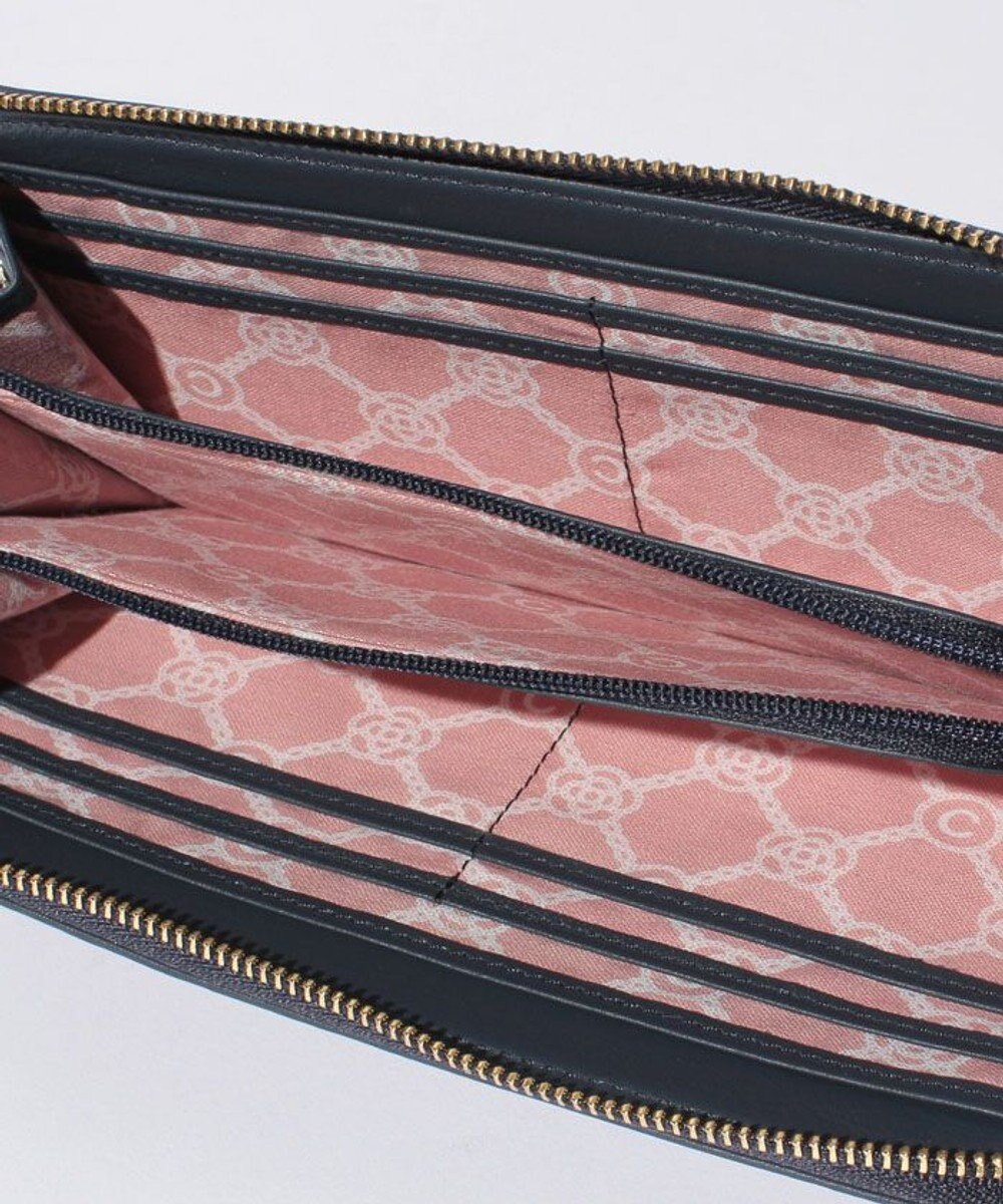 CLATHAS ワッフル　Lファスナー長財布 