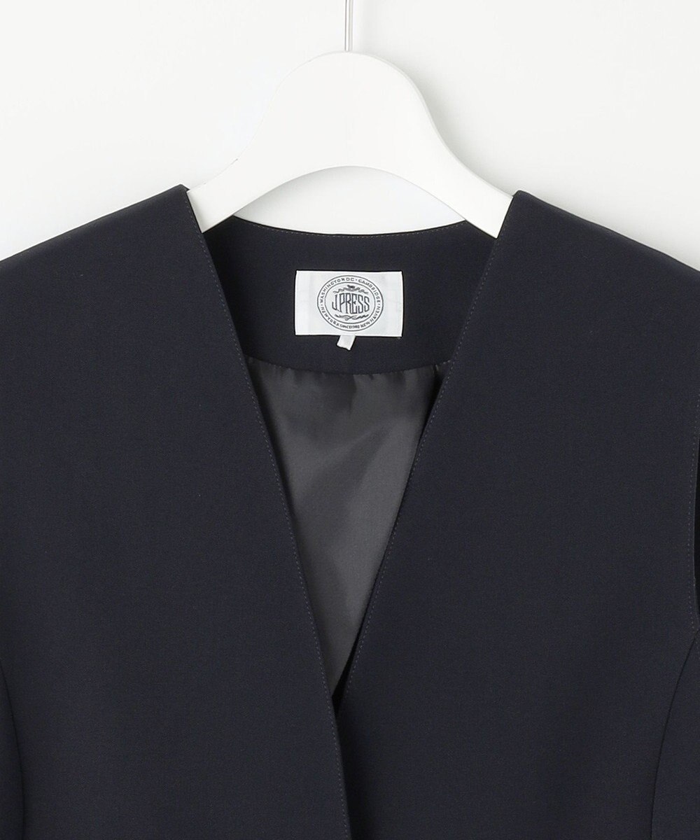 J.PRESS LADIES L 【洗える】T/Rアルガンシルク ジレ 