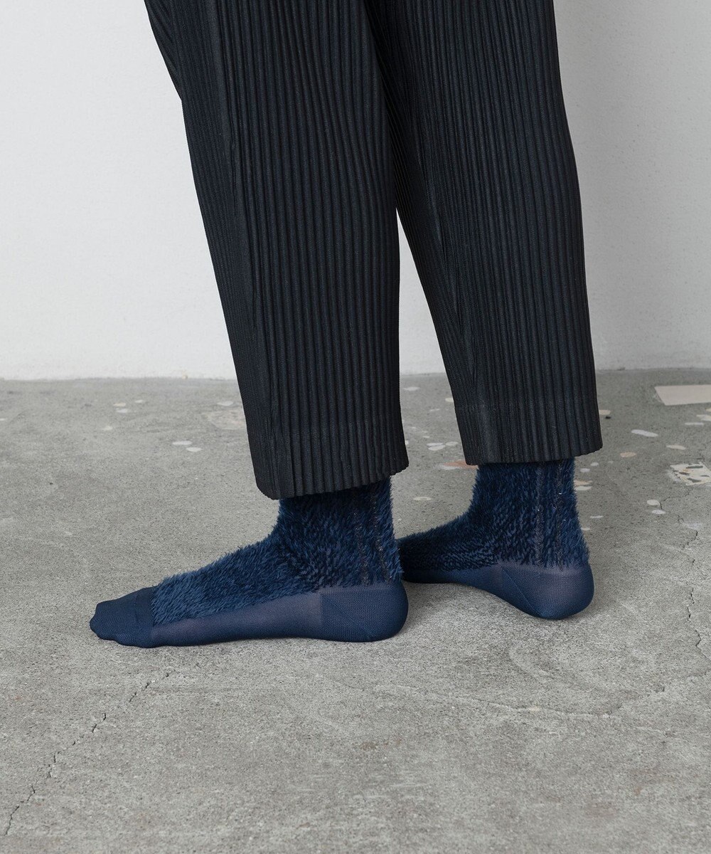 TRICOTE ラメラインファーソックス 