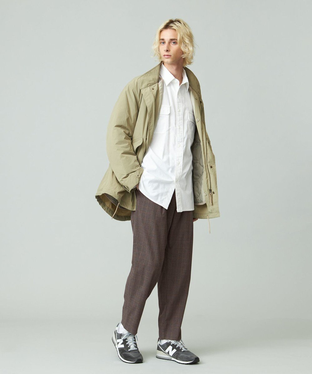 J.PRESS YORK STREET 【UNISEX】ナイロンワッシャーショートモッズコート 