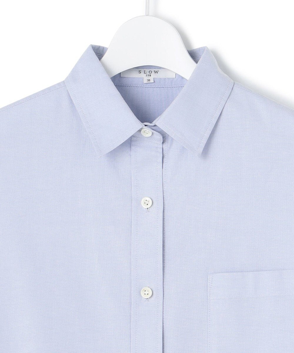 23区 【SLOW/一部店舗限定】コットンオックス シャツワンピース 