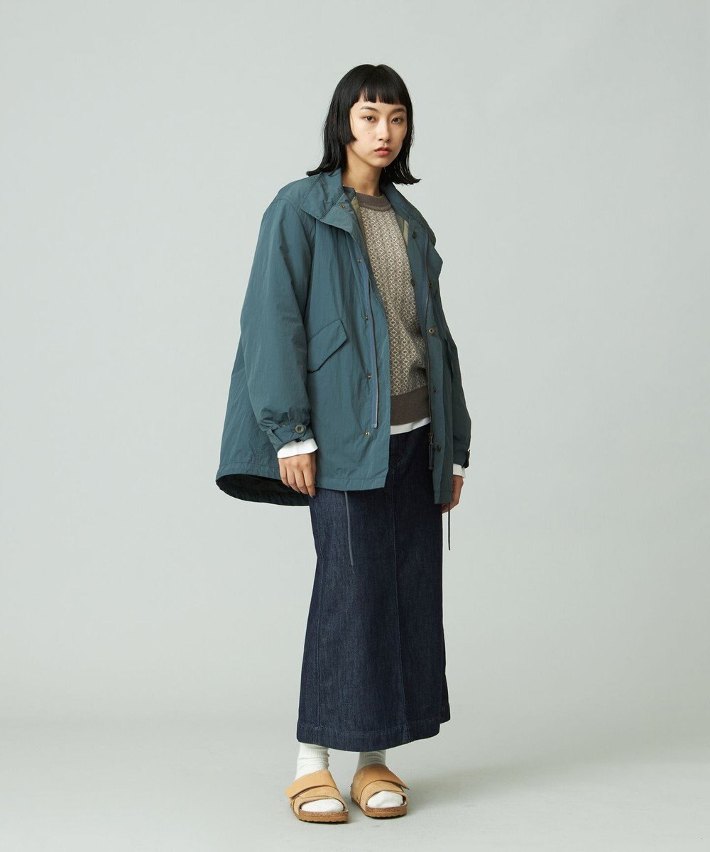 J.PRESS YORK STREET 【UNISEX】ナイロンワッシャーショートモッズコート 