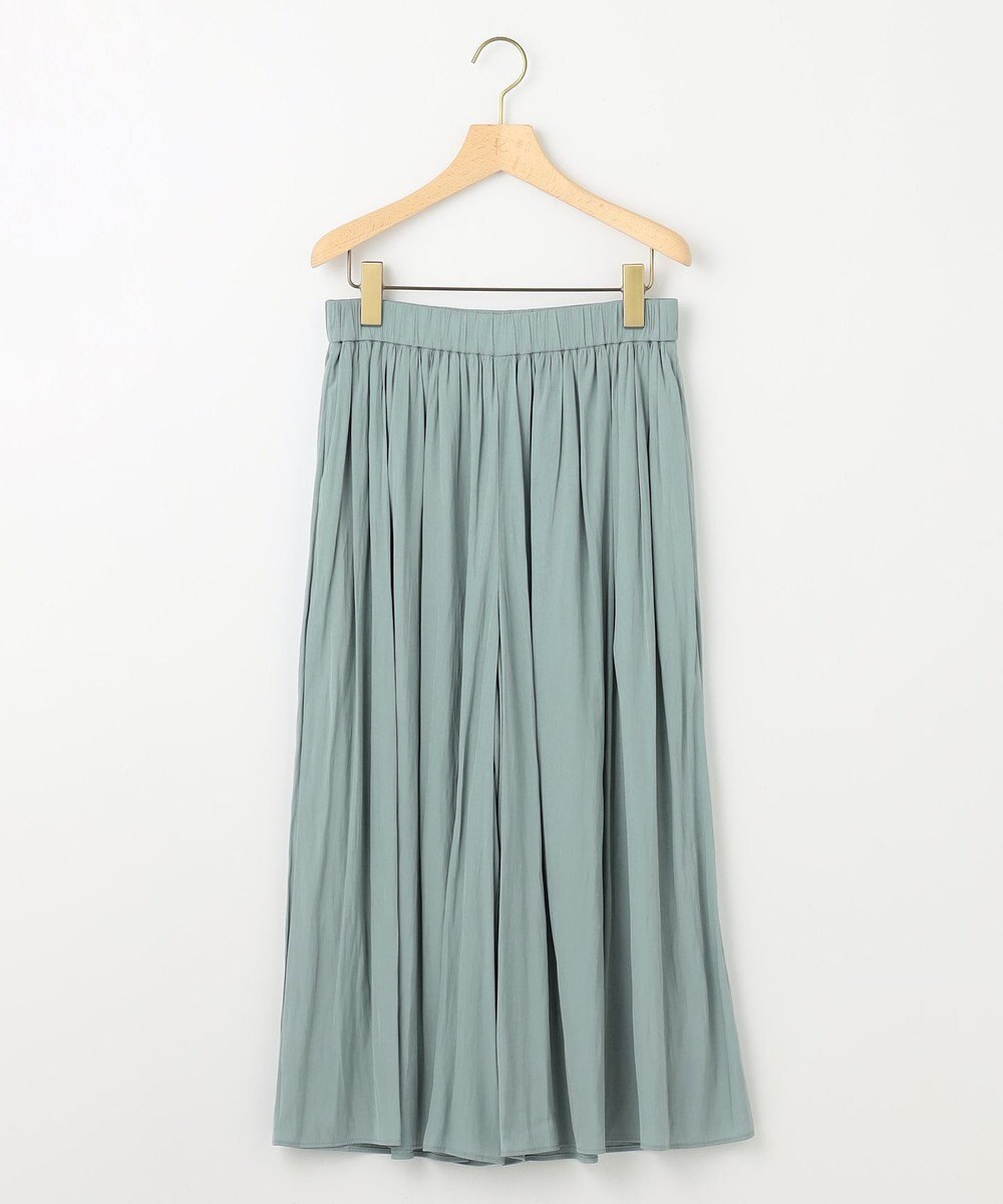 組曲 L 【春夏のNEWカラー登場】ギャザーライトデシン パンツ 