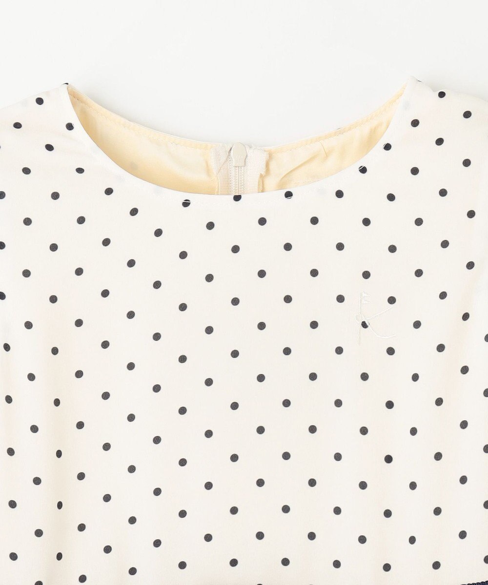 組曲 KIDS 【110-140㎝】ドットシフォン ワンピース 