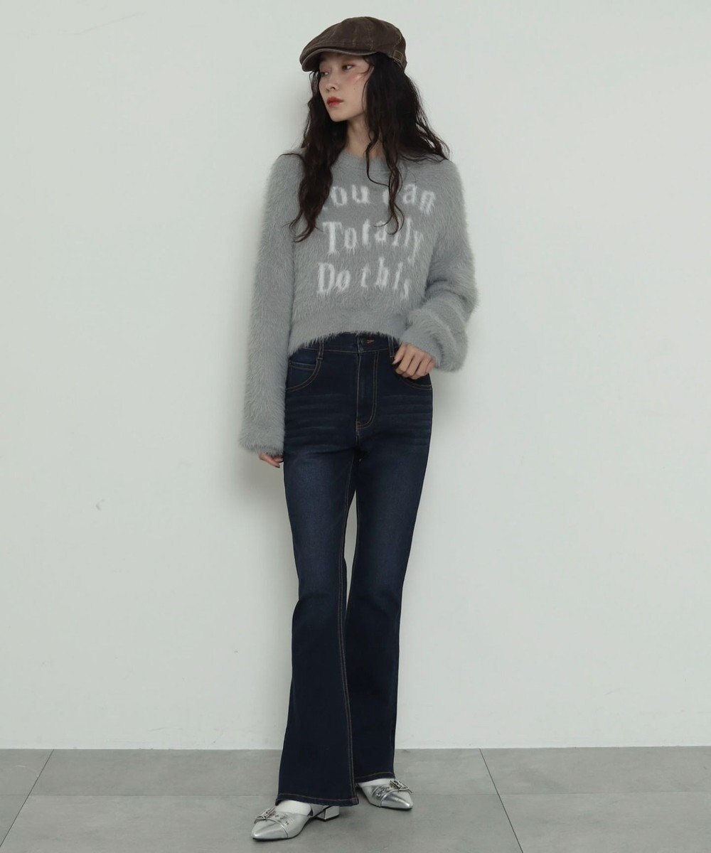 WEGO ストレッチフレアデニムパンツ 