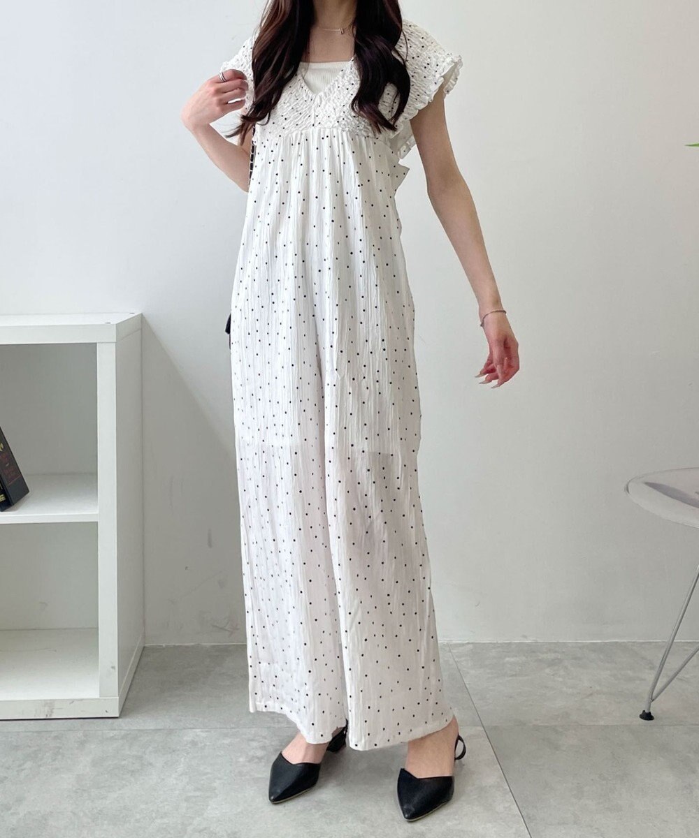 WEGO シャーリングサロペット 